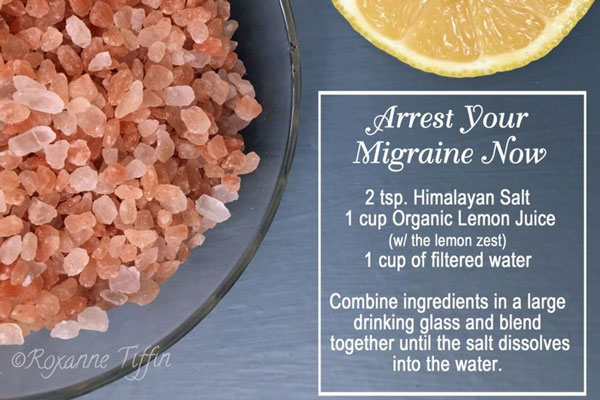 migraine salt lemon