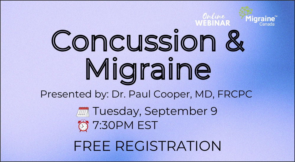 Concussion & Migraine Webinar Grapghic