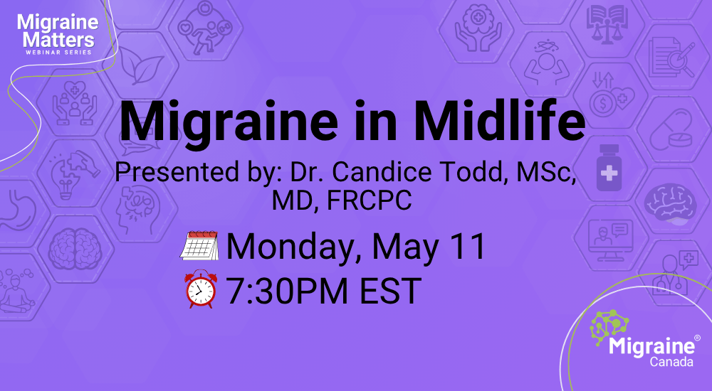 Migraine in Midlife Webinar Banner